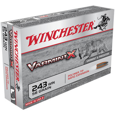 Winchester Ammo Varmint-X 243 Winchester 58 Grain