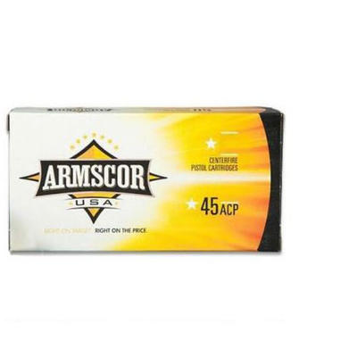 Armscor Ammo 45 ACP 230 Grain JHP [AC45A10N] | Ammo Freedom