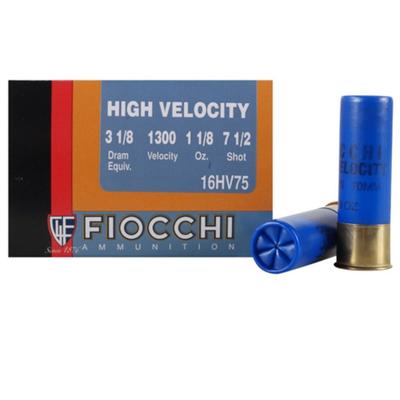 Fiocchi Shotshells HV 16 Gauge 2.75in 1-1/8oz #7.5