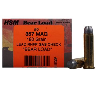 HSM Ammo Bear 357 Magnum RN 180 Grain 50 Rounds [3