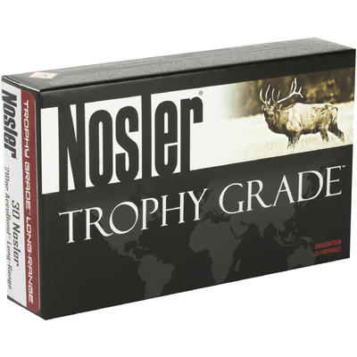 Nosler Ammo Trophy Grade 30 Nosler 210 Grain AccuB