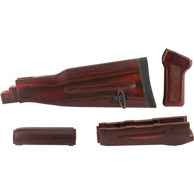 Tapco Timbersmith Romanian Ak 47 Wood Stock Set Red 16824 Ammo Freedom