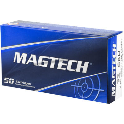 Magtech Ammo Sport Shooting 32 S&W LRN 85 Grai