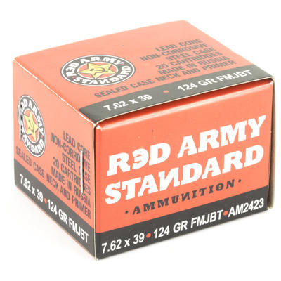 Red Army Ammo Standard 7.62x39mm 124 Grain FMJBT 2