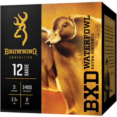 Browning Shotshells BXD 12 Gauge 3.5in 1-1/2oz #2-