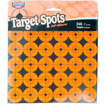 Birchwood Casey Target Spots 3in Red Bullseye w/Pa