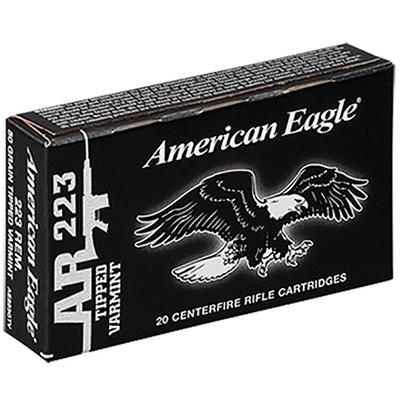 Federal Ammo American Eagle 223 Remington Gray Tip