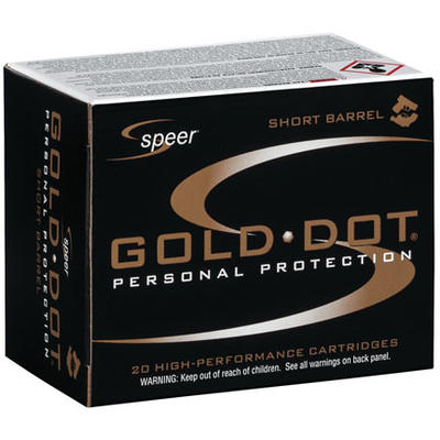 Speer Ammo Gold Dot 38 Special+P Gold Dot HP 135 G