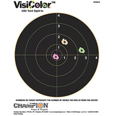 Champion Visicolor Paper 8in Targets 10-Pack [4582