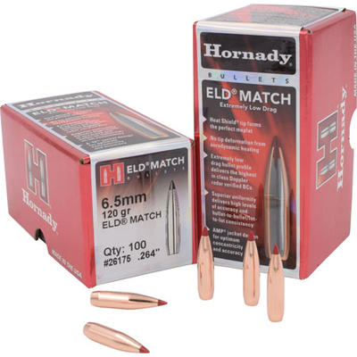 Hornady Reloading Bullets ELD Match 6.5mm .264 120
