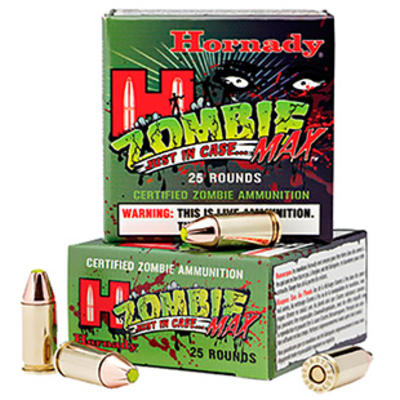 Hornady Ammo Zombie Max 9mm 115 Grain Z-Max 25 Rou