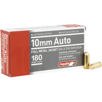 Aguila Ammo 10mm Auto 180 Grain FMJ 50 Rounds [1E1