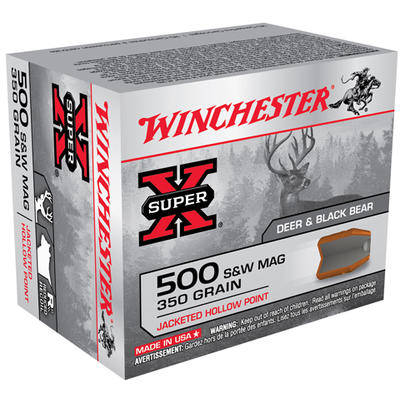 Winchester Ammo Super-X 500 S&W 350 Grain JHP