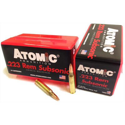 atomic subsonic 223 ammo
