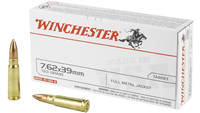Winchester Ammo AK-47 7.62x39mm FMJ 123 Grain 20 R