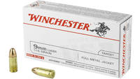 Win Ammo usa 9mm luger 115 Grain fmj-rn 50 Rounds