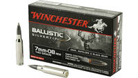 Winchester Ammo 7MM-08 140 Grain BST Ballistic Sil