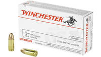 Winchester Ammo Best Value USA 9mm FMJ 124 Grain [