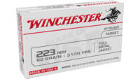 Winchester Ammo Best Value USA 223 Rem FMJ 62 Grai