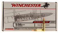 Winchester Ammo 5 .56 NATO 55 Grain, FMJ 180 Round