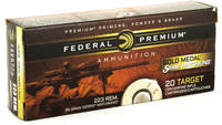 Federal Gold Medal Match 223 Remington 69 Grain Bo