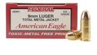 Federal Ammo American Eagle 9mm TMJ 124 Grain [AE9