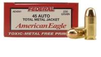 Federal Ammo American Eagle IRT 45 ACP TMJ 230 Gra