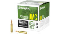 Remington UMC Mega Pack 223 Rem 55 Grain MC 200 Ro