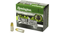 Remington Ultimate Defense 9MM 124 Grain Brass Jac