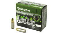 Remington Ultimate Defense 9MM+P 124 Grain Brass J