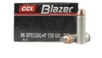 CCI Ammo Blazer 38 Special+P JHP 125 Grain [3514]