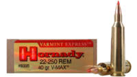 Hornady Ammo 22-250 Rem 40 Grain V-Max [8335]