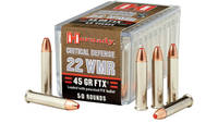 Hornady Critical Defense 22 WMR 45 Grain FTX 50 Ro