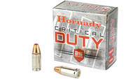 Hornady Ammo critical duty 9mm luger 124 Grain fle