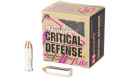 Hornady Critical Defense Lite 38 Spl 90 Grain FTX