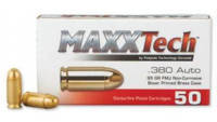 MaxxTech Ammo 380 ACP 95 Grain FMJ [PTGB380B]
