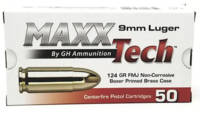 MaxxTech ammo 9mm 124 Grain FMJ [PTGB9124B]