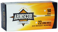 Armscor Ammo 22 Long Rifle (22LR) 36 Grain Lead HP