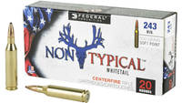 Federal Non Typical 243 Win 100 Grain oft Point 20
