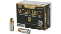 Speer Ammo Gold Dot Personal Protection 9mm 147 Gr