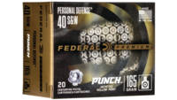 Federal Ammo Personal Defense Punch 40 S&W 165 Gra