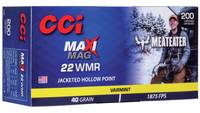 CCI Ammo Maxi-Mag Meat Eater 22 Mag 40 Grain JHP [