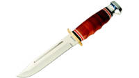 Ka-Bar Knife LEATHER HANDLED MARINE Hunter Fixed D