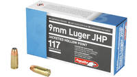 Aguila Ammo 9mm 117 Grain JHP [1E092112]