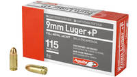 Aguila Ammo 9mm+P 115 Grain FMJ [1E092118]