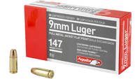 Aguila Ammo 9mm 147 Grain FMJ Flat Point [1E097719