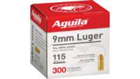 Aguila Ammo 9mm 115 Grain FMJ [1E097700]