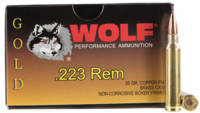 Wolf Ammo Gold 223 Rem (5.56 NATO) 55 Grain FMJ [G