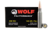 Wolf Ammo 308 Winchester FMJ 145 Grain 500 Rounds