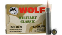 Wolf Ammo Military Classic 223 Rem FMJ 62 Grain [M